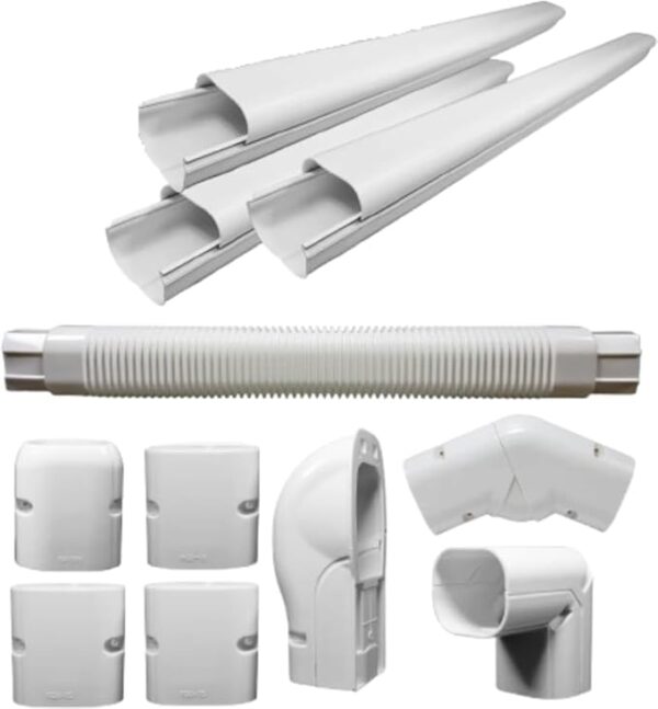 PVC Air Conditioner Line Set Cover Kit Advance|13 ft pipe length